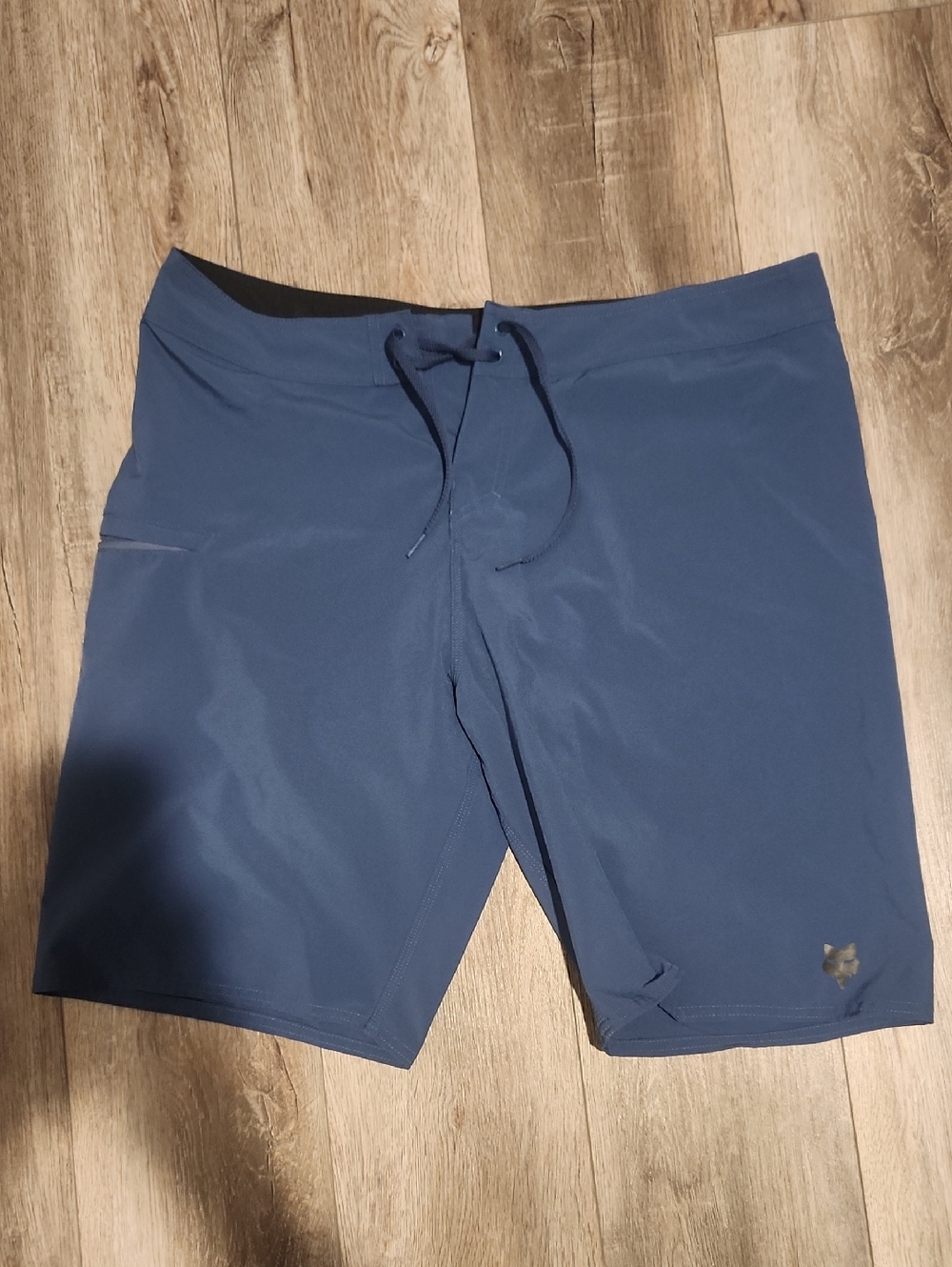 Fox Men's Blue Swim Board Shorts with Drawstring